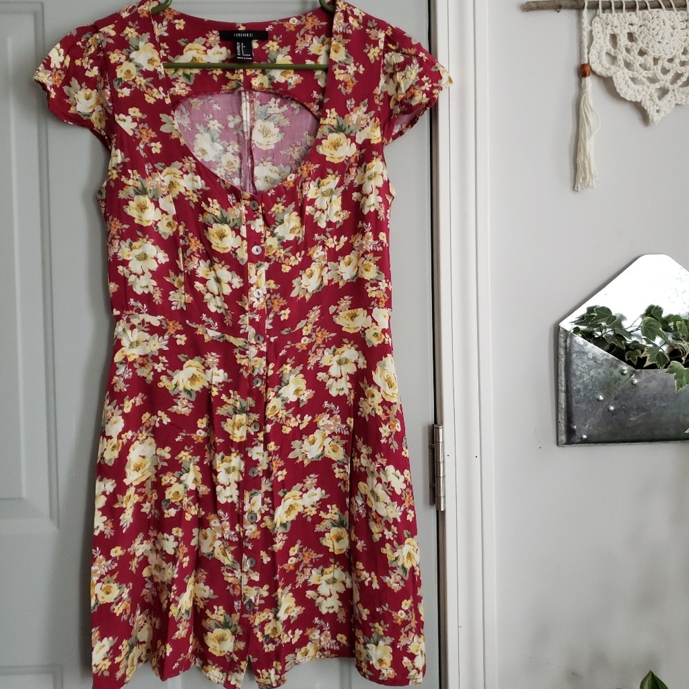Forever 21 floral mini dress